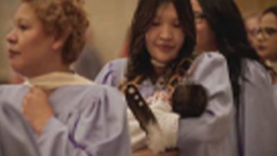 woman with child