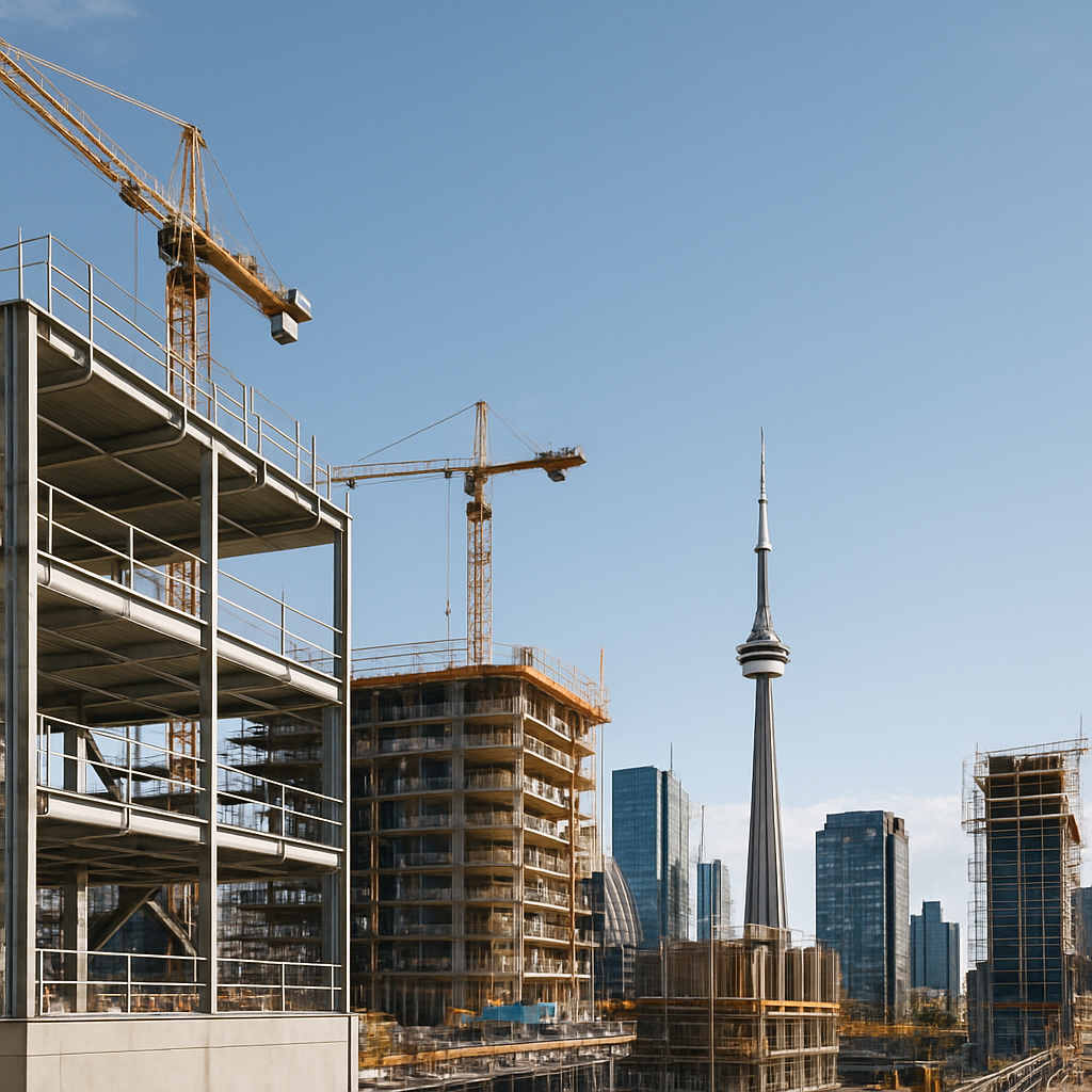 Construction and engineering sector banner showing a Canadian building site background used for Reconciliation Education’s landing page.